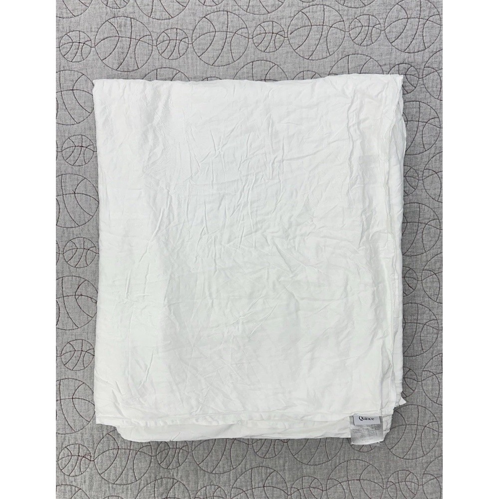 Quince Bamboo Viscose King Flat Sheet (only) White
